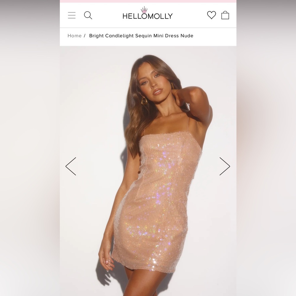 Hello Molly bright candlelight sequin dress
